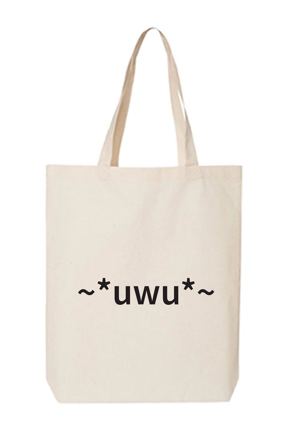 uwu Cotton Canvas Tote Bag