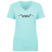 uwu Womens V-Neck T-Shirt