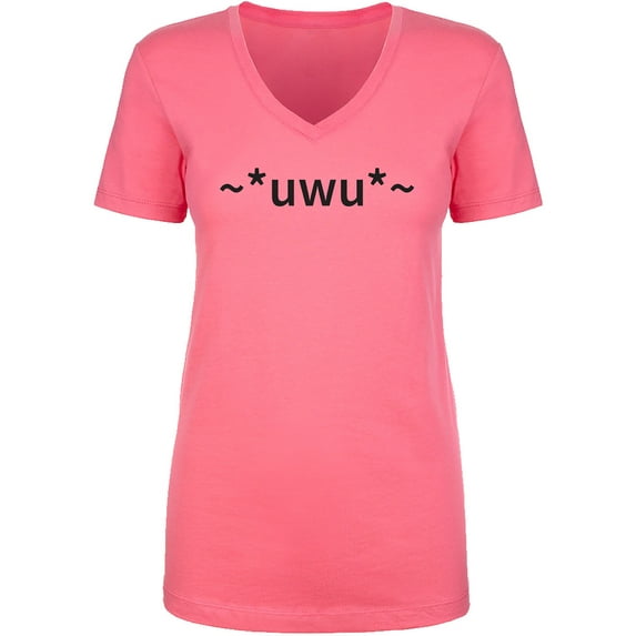 uwu Womens V-Neck T-Shirt