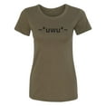 thumbnail image 1 of uwu Womens crewneck tee, 1 of 2