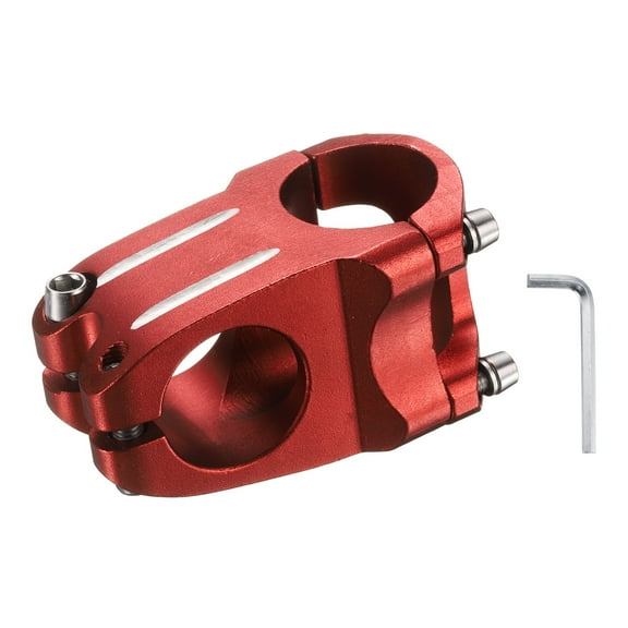 uxcell 31.8mm Bike Stem 7 Degree 40mm Aluminum Alloy Bicycle Handlebar Stem with Hex Wrench for Mountain Road Bike BMX MTB Cycling, Red