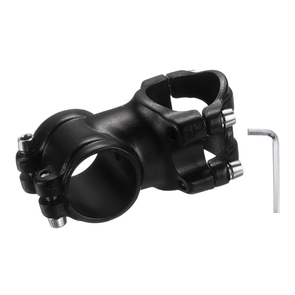 uxcell 31.8mm Bike Stem 7 Degree 50mm Aluminum Alloy Bicycle Handlebar Stem with Hex Wrench for Mountain Road Bike BMX MTB Cycling, Black