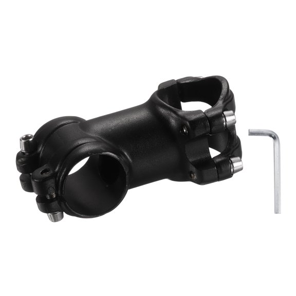 uxcell 31.8mm Bike Stem 7 Degree 60mm Aluminum Alloy Bicycle Handlebar Stem with Hex Wrench for Mountain Road Bike BMX MTB Cycling, Black