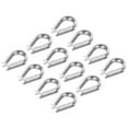 thumbnail image 1 of uxcell 3mm 1/8 Inch Wire Rope Thimble 12Pcs Cable Thimbles 304 Stainless Steel for Boat, 1 of 6