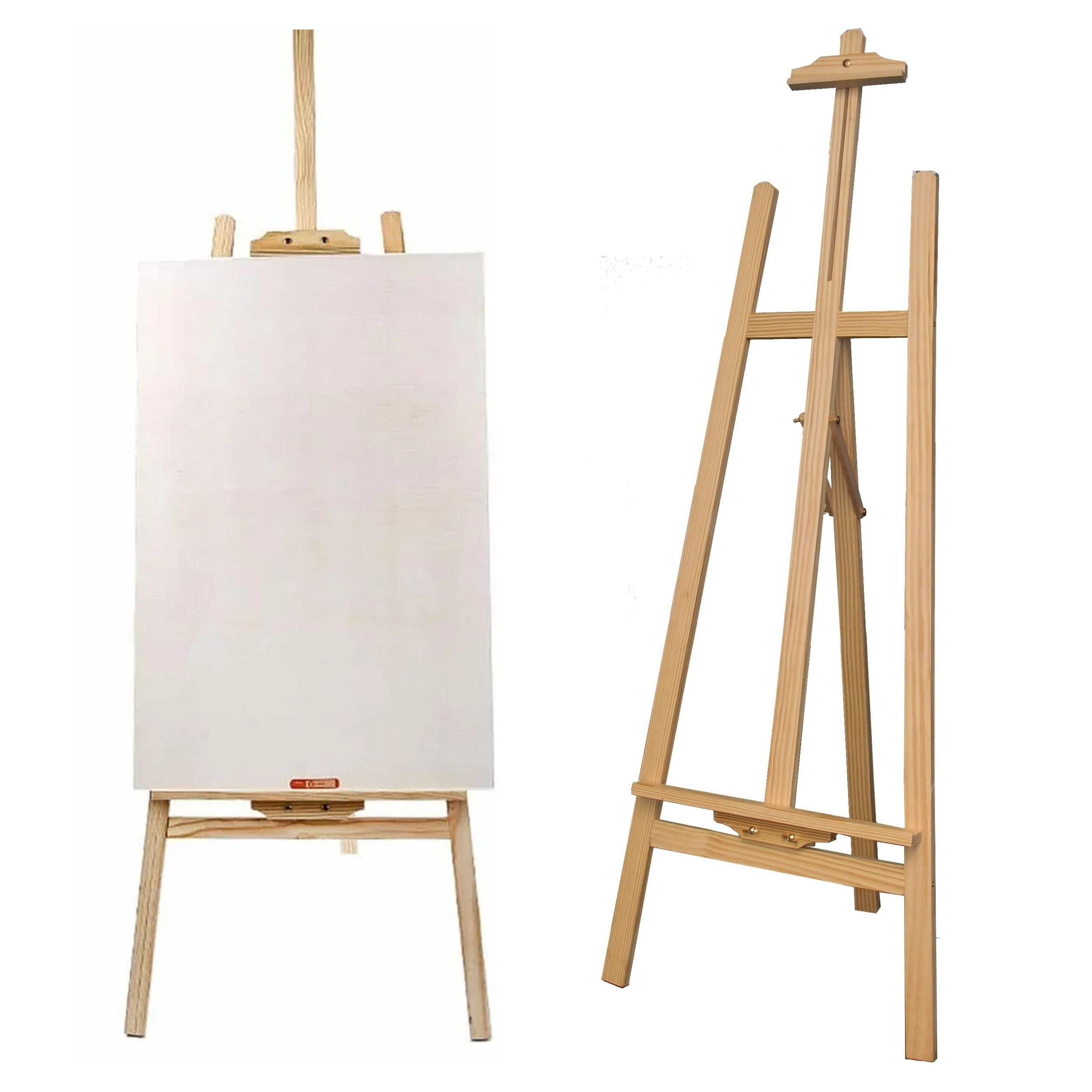 Pxiakgy Easel Wood Shelf Stand Painting Tabletop Display Frame Tripod Oil  Holder Artist Office & Stationery oil painting canvas White 