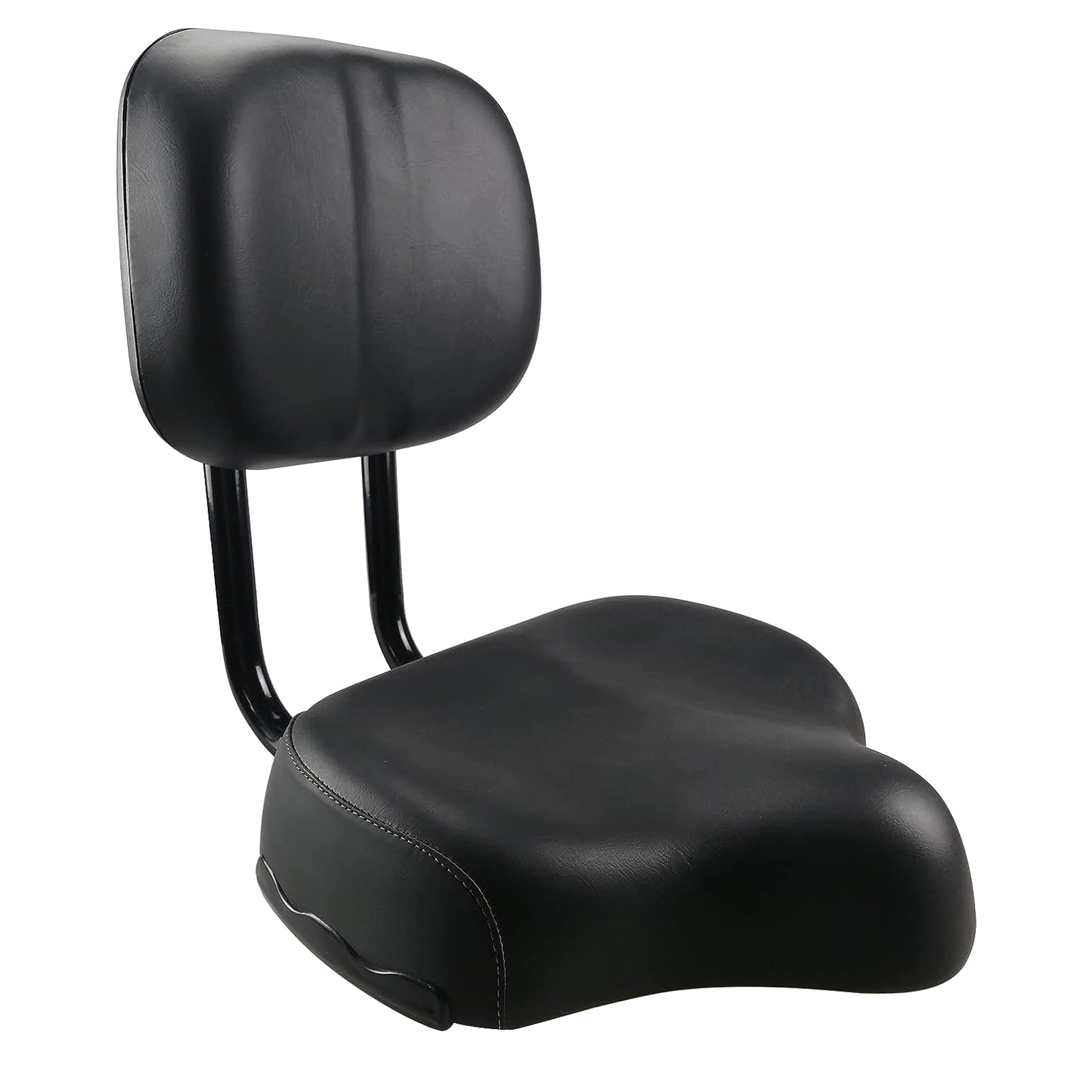 uyoyous Bicycle Saddle Seat with Backrest, Black Comfort Pad Saddle