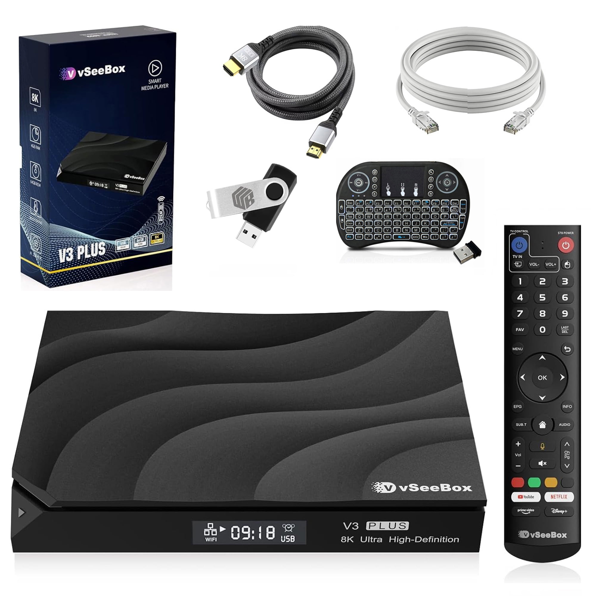 v-See-Box V3 Plus 2025 Newest Version Smart Digital Device for Home Entertainment