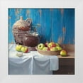 thumbnail image 1 of v.d. Valk, Karin 26x26 White Modern Wood Framed Museum Art Print Titled - AGED POTS WITH APPLES, 1 of 4