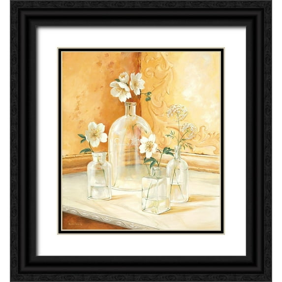 v.d. Valk, Karin 26x29 Black Ornate Wood Framed with Double Matting Museum Art Print Titled - Still-Life WITH GLASSES I