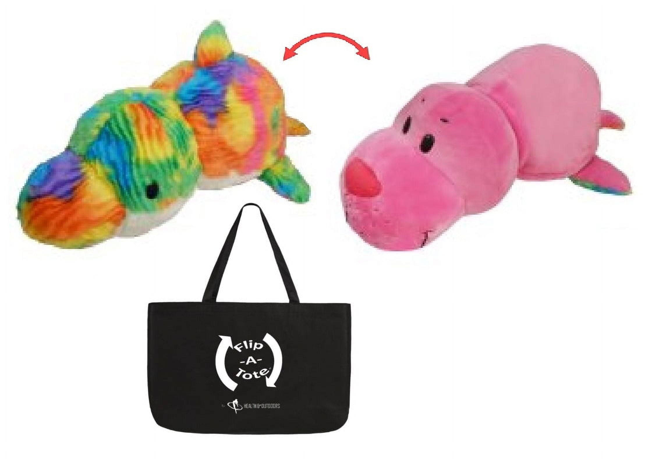vday special! flipazoo 16" & flipatote combo ( seal / rainbow