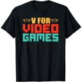 thumbnail image 1 of v for videogames T-Shirt, 1 of 4