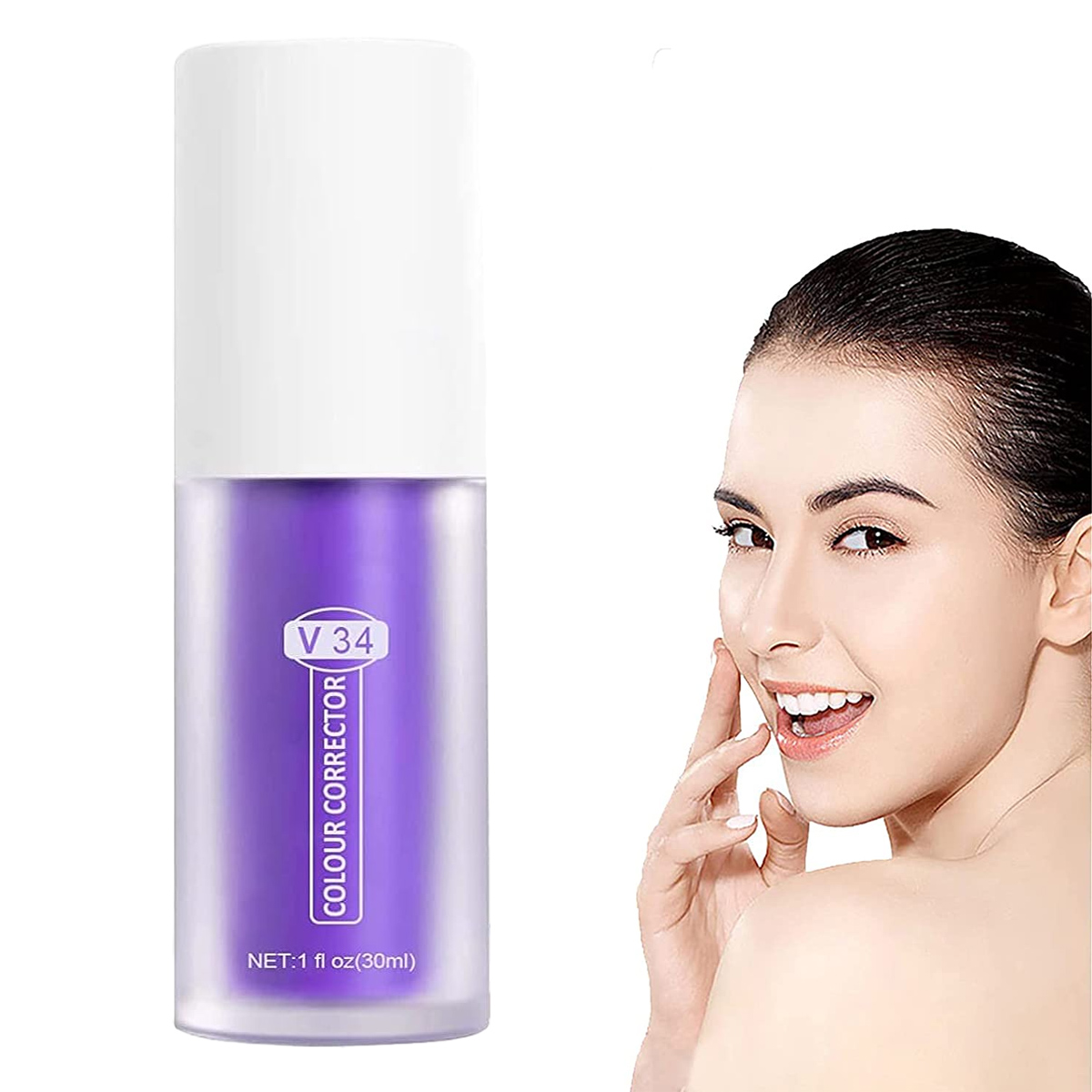 v34 Color Corrector Purple Toothpaste, Color Corrector Purple