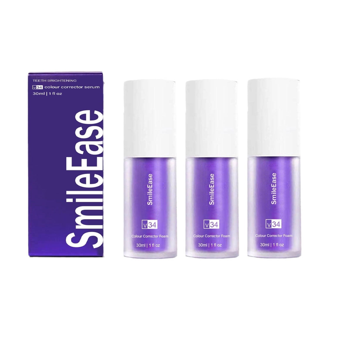 v34 Colour Corrector Tooth Stain Removal Purple Toothpaste Colour