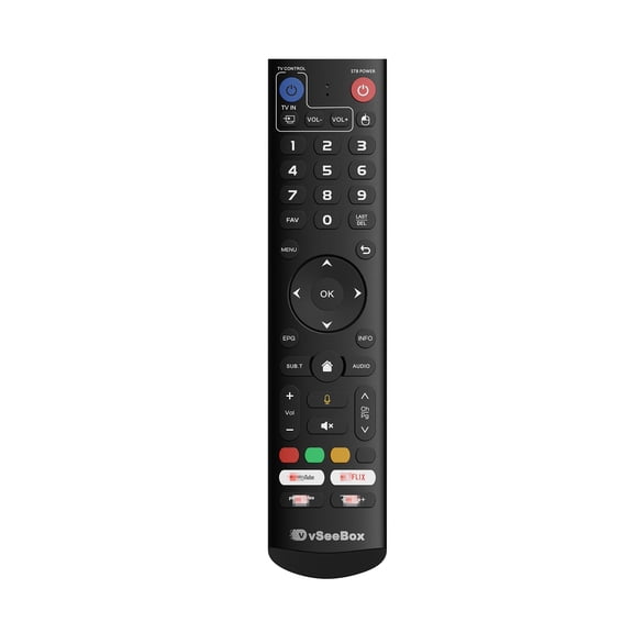 vSeeBox Universal Remote Replacement Control Voice Backlit Compatible with V2Pro/V3Pro/V5Pro/Elite/Elite Ultra