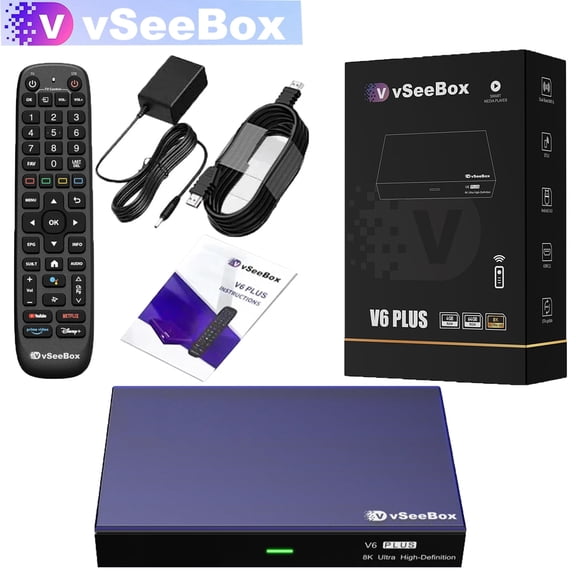 vSeeBox V6 Plus 2026 New Box 4GB+64GB 6K HD