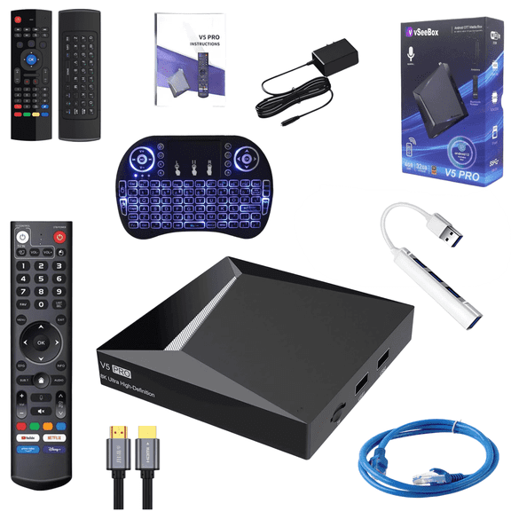 vSeeBox V5 Pro 2025 Upgraded Version 8K HDR Android 12 TV Box