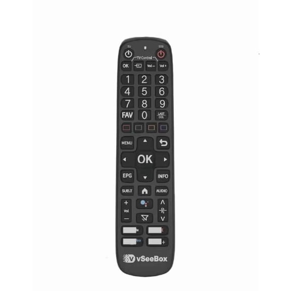 vSeeBox V6 Plus Replacement Voice Remote, Backlit Bluetooth & Infrared