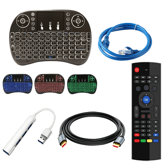 vSeeBox Wireless Mini Keyboard Remote Control Accessory kit for Android TV Box Smart TV box & V2 Pro V3Pro V3Plus V5Pro V6Max V6Plus
