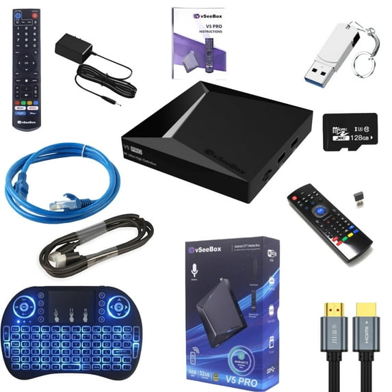 vSeebox V5 Pro,4GB RAM, 32GB Storage,New Version Android 12