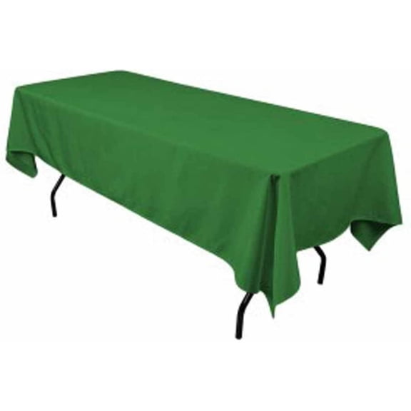 valentina textile inc, Polyester Rectangular Tablecloth 60"x108" by valentina textile inc (Kelly Green)