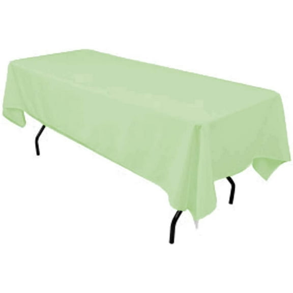 valentina textile inc, Polyester Rectangular Tablecloth 60"x108" by valentina textile inc (Mint)