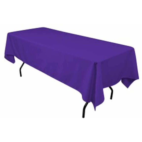 valentina textile inc, Polyester Rectangular Tablecloth 60"x108" by valentina textile inc (Purple)