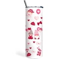thumbnail image 1 of valentine Gnomes heart tumbler with Lid and Straw,Valentine''s Day Gifts for Wife Girlfriend Bride Skinny Tumbler, Wifey Stainless Steel Insulated Tumbler, Wife, Bride, 1 of 6
