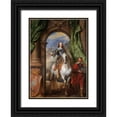 thumbnail image 1 of van Dyck, Anthony 24x32 Black Ornate Wood Framed with Double Matting Museum Art Print Titled - Charles I with M. de St Antoine, 1 of 4