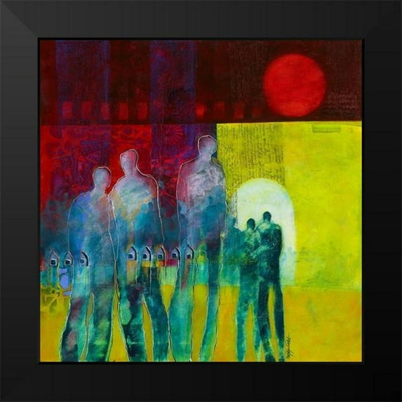 van Ginkel, Marjolijn 12x12 Black Modern Framed Museum Art Print Titled - Markers