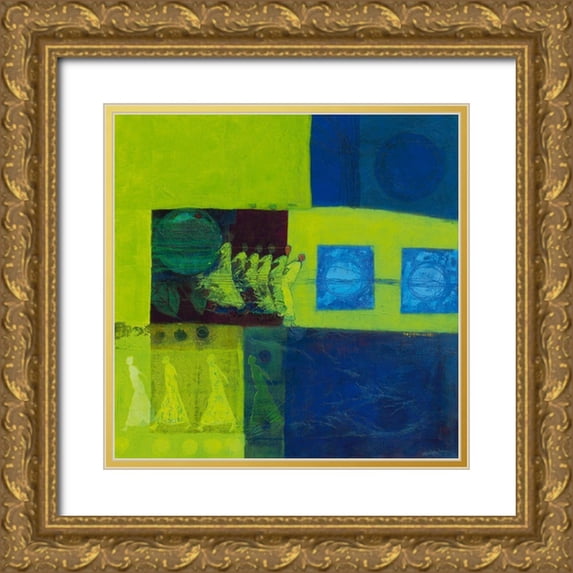 van Ginkel, Marjolijn 26x26 Gold Ornate Wood Framed with Double Matting Museum Art Print Titled - Windward