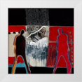 thumbnail image 1 of van Ginkel, Marjolijn 26x26 White Modern Wood Framed Museum Art Print Titled - Mensen op weg, 1 of 4