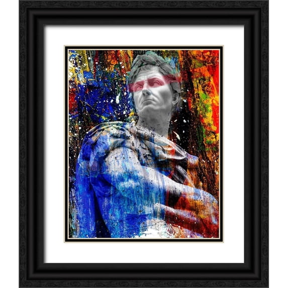 van Gog, Henk 15x18 Black Ornate Wood Framed with Double Matting Museum Art Print Titled - Hidden Faces 4