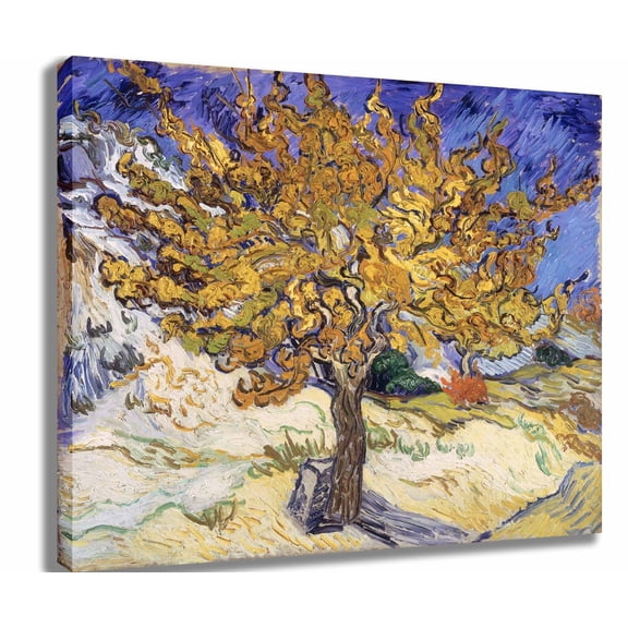 van Gogh "Mulberry Tree" (1889) Canvas Print