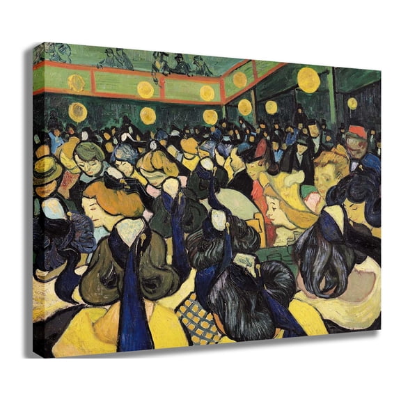 van Gogh "The Dance Hall at Arles" (1888) Canvas Print
