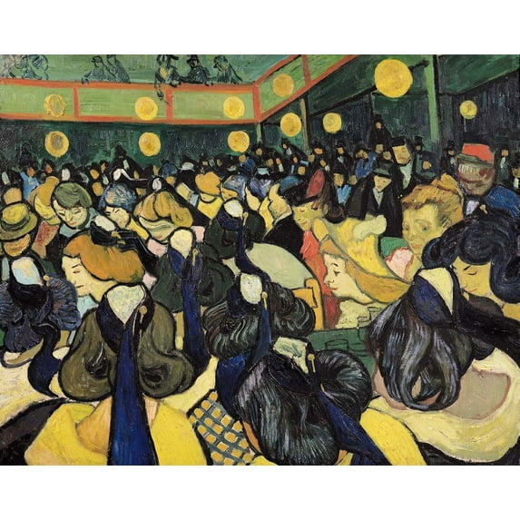 van Gogh "The Dance Hall at Arles" (1888) Glossy Poster