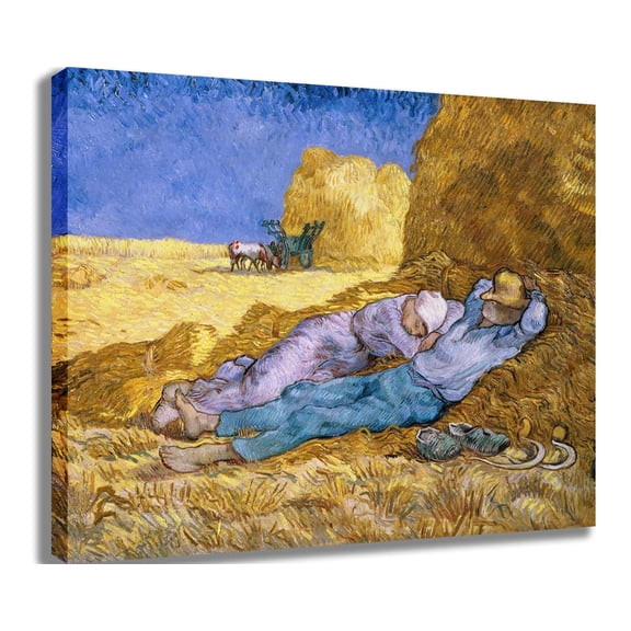 van Gogh "The Siesta After Millet" (1890) Canvas Print