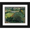 thumbnail image 1 of van Gogh, Vincent 18x15 Black Ornate Wood Framed with Double Matting Museum Art Print Titled - Field with Poppies, 1 of 4
