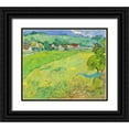 thumbnail image 1 of van Gogh, Vincent 23x20 Black Ornate Wood Framed with Double Matting Museum Art Print Titled - View of Vessenots Near Auvers, 1 of 4