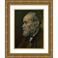 thumbnail image 1 of van Gogh, Vincent 25x32 Gold Ornate Wood Framed with Double Matting Museum Art Print Titled - Portrait of an old man, 1 of 4