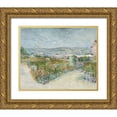 thumbnail image 1 of van Gogh, Vincent 31x26 Gold Ornate Wood Framed with Double Matting Museum Art Print Titled - Montmartre, behind the Moulin de la Galette, 1 of 4