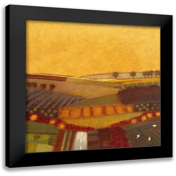 van Hoek, Rob 12x12 Black Modern Framed Museum Art Print Titled - Walk a while with Me