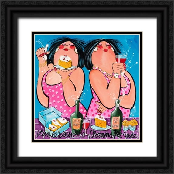 van Leersum, El 12x12 Black Ornate Wood Framed with Double Matting Museum Art Print Titled - Dreams for sale