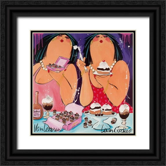 van Leersum, El 15x15 Black Ornate Wood Framed with Double Matting Museum Art Print Titled - Lovin Goodies