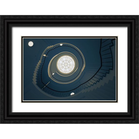 van Maastricht, Henk 18x13 Black Ornate Wood Framed with Double Matting Museum Art Print Titled - Curl-1