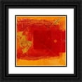 thumbnail image 1 of van Marissing, Louis 12x12 Black Ornate Wood Framed with Double Matting Museum Art Print Titled - Red square with circle and gold, 1 of 4