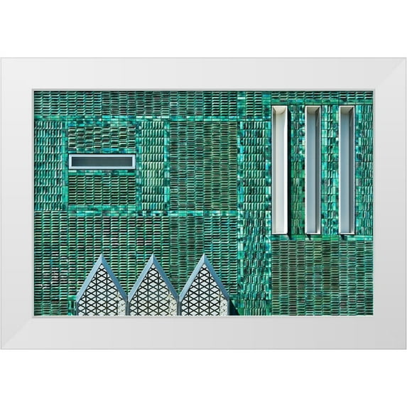 van Son, Greetje 14x11 White Modern Wood Framed Museum Art Print Titled - De Bijenkorf