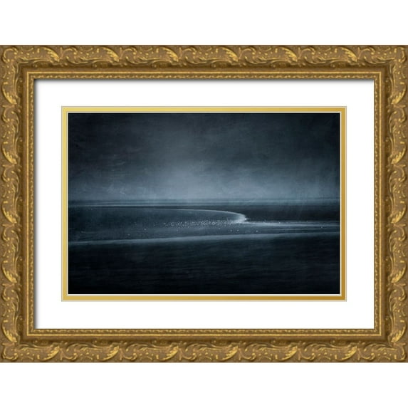 van Son, Greetje 18x13 Gold Ornate Wood Framed with Double Matting Museum Art Print Titled - Silence