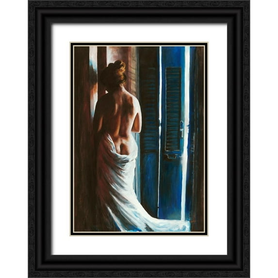 van den Bogerd, Escha 11x14 Black Ornate Wood Framed with Double Matting Museum Art Print Titled - Brisia