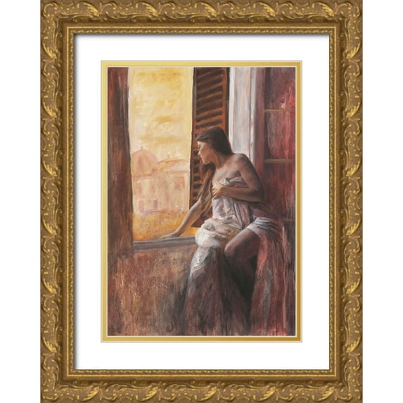 van den Bogerd, Escha 11x14 Gold Ornate Wood Framed with Double Matting Museum Art Print Titled - Loveno