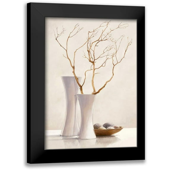 van der Valk, Karin 18x24 Black Modern Framed Museum Art Print Titled - Willow Twigs I